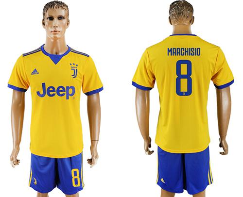 Juventus #8 Marchisio Away Soccer Club Jersey - Click Image to Close